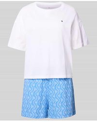 Tommy Hilfiger - Relaxed Fit Pyjama aus reiner Baumwolle - Lyst