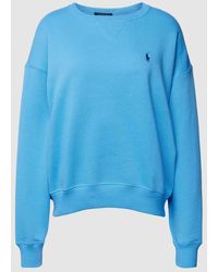 Polo Ralph Lauren - Sweatshirt mit Logo-Stitching Modell 'BUBBLE' - Lyst