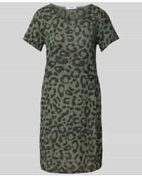 ZABAIONE - Minikleid aus Leinen-Mix mit Rundhalsausschnitt - Lyst
