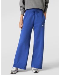 Nike Sweatpants Met Labelstitching, Model 'pant' - Blauw