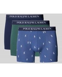Polo Ralph Lauren - Boxershorts mit elastischem Logo-Bund im 3er-Pack - Lyst