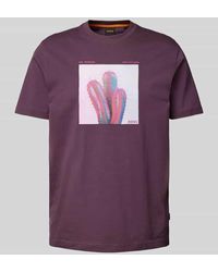 BOSS - T-Shirt mit Label- und Motiv-Print Modell 'mextour' - Lyst