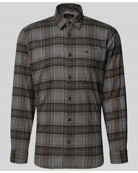 Camel Active - Regular Fit Freizeithemd aus Flanell mit Label-Stitching - Lyst