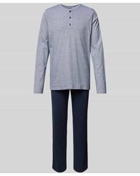 Schiesser - Pyjama Mit Kurzem Reißverschluss - Lyst