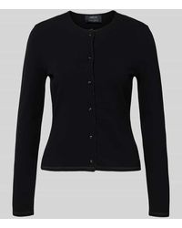 Marc Cain - Strickjacke aus Viskose-Mix mit Rundhalsausschnitt - Lyst