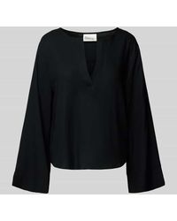 My Essential Wardrobe - Blusenshirt aus Leinen-Viskose-Mix 'DIAS' - Lyst