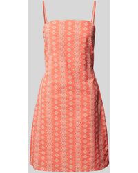 Pieces - Mini-jurk Met Broderie Anglaise - Lyst