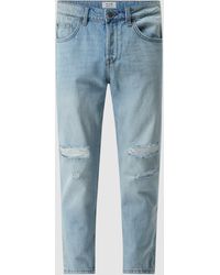 Only & Sons Tapered Fit Jeans aus Baumwolle Modell 'Avi Beam' - Blau