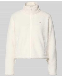 Tommy Hilfiger - Regular Fit Teddy-Jacke mit verdecktem Reißverschluss - Lyst