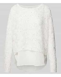 Apricot - Regular Fit Gebreide Pullover Met Pailletten - Lyst