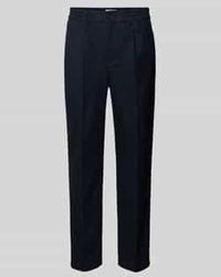 Casual Friday - Tapered Fit Bandplooibroek Met Elastische Band - Lyst