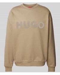 HUGO - Sweatshirt mit Label-Print Modell 'Dinex' - Lyst