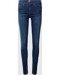 Tommy Hilfiger - Skinny Fit Jeans mit Label-Stitching Modell 'NORA' - Lyst