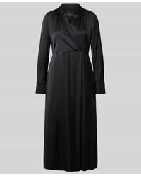 Marc Cain - Midikleid aus Viskose-Mix mit V-Ausschnitt - Lyst