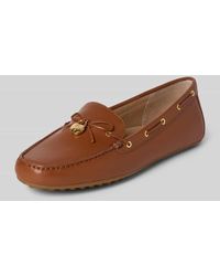 Ralph Lauren - Loafers aus Leder mit Label-Applikation Modell 'WYLIE' - Lyst