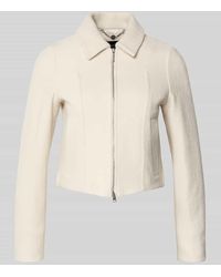Marc Cain - Regular Fit Blazer aus Schurwolle mit Zweiwege-Reißverschluss - Lyst