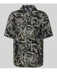 Mcneal - Tailored Fit Linnen Overhemd Met 1/2-mouwen - Lyst