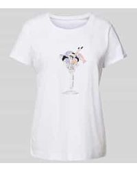 Marc Cain - T-shirt Met Motiefprint - Lyst