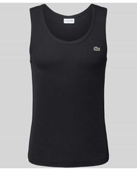 Lacoste - Slim Fit Tank Top aus reiner Baumwolle - Lyst