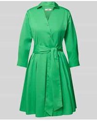 0039 Italy - Knielange Overhemdjurk Met Strikceintuur - Lyst