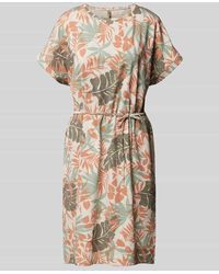 Soya Concept - Knielanges Kleid Mit Bindegürtel Modell 'Galina' - Lyst