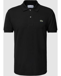 Lacoste - Classic Fit Poloshirt Met Labeldetail - Lyst