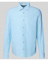 S.oliver - Regular Fit Freizeithemd aus Leinen-Baumwoll-Mix - Lyst