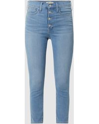 Madewell Korte Jeans Met Stretch, Model 'berrington' - Blauw