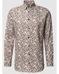 SELECTED - Slim Fit Vrijetijdsoverhemd Met All-over Motief - Lyst