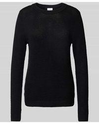 Vila - Strickpullover Mit Gerippten Abschlüssen Modell 'Dalo' - Lyst