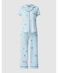 Kate Spade Pyjama mit Reverskragen - Blau