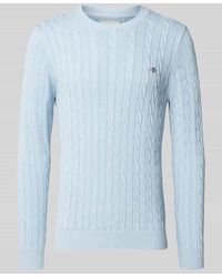 GANT - Strickpullover Mit Rundhalsausschnitt - Lyst