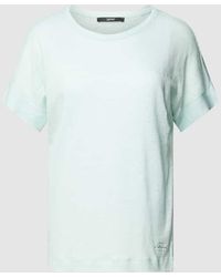 Esprit - T-Shirt aus reinem Leinen mit Label-Detail - Lyst