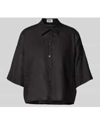 DRYKORN - Relaxed Fit Linnen Blouse Met Extra Brede Schouders - Lyst