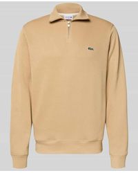 Lacoste - Regular Fit Troyer aus reiner Baumwolle - Lyst