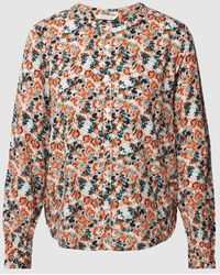 Tom Tailor - Hemdbluse aus Viskose mit Allover-Muster - Lyst