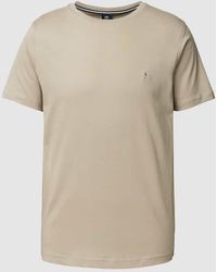 Lerros - T-Shirt mit Logo-Stitching - Lyst