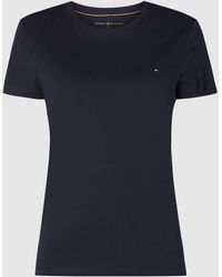 Tommy Hilfiger - T-Shirt aus Organic Cotton mit Logo-Stickerei - Lyst