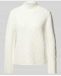 Monari - Gebreide Pullover Met Ribboorden - Lyst