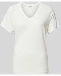 Fransa - T-Shirt mit V-Ausschnitt Modell 'Joselyn' - Lyst