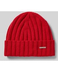 Marc Cain - Beanie mit Kaschmir-Anteil und Label-Detail - Lyst