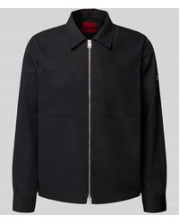 HUGO - Regular Fit Jacke mit Stehkragen Modell 'EVALOM' - Lyst