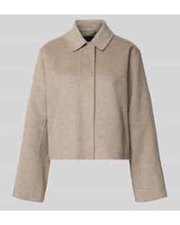 BOSS - Boxy Fit Wollen Jack Met Blinde Knoopsluiting, Model 'Cafeta' - Lyst