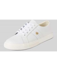 Ralph Lauren - Sneaker Aus Leder Mit Label-Applikation Modell 'Janson' - Lyst