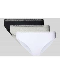 Schiesser - Slips im 3er-Pack mit Spitzenbund Modell 'Rio' - Lyst