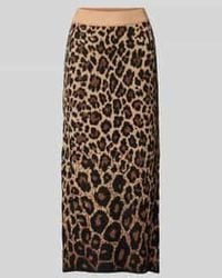 Vero Moda - Gebreide Midirok Met Loopsplit - Lyst