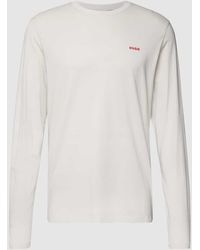 HUGO - Sweatshirt mit Label-Detail Modell 'Derol' - Lyst