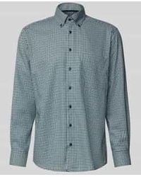 Eterna - Comfort Fit Zakelijk Overhemd Met Button-Downkraag - Lyst
