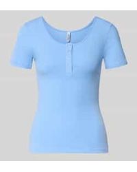 Pieces - Slim Fit T-Shirt Van Katoenmix Model 'Kitte' - Lyst