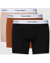 Calvin Klein - Trunks Mit Logo-Bund Im 3Er-Pack Modell 'Boxer' - Lyst